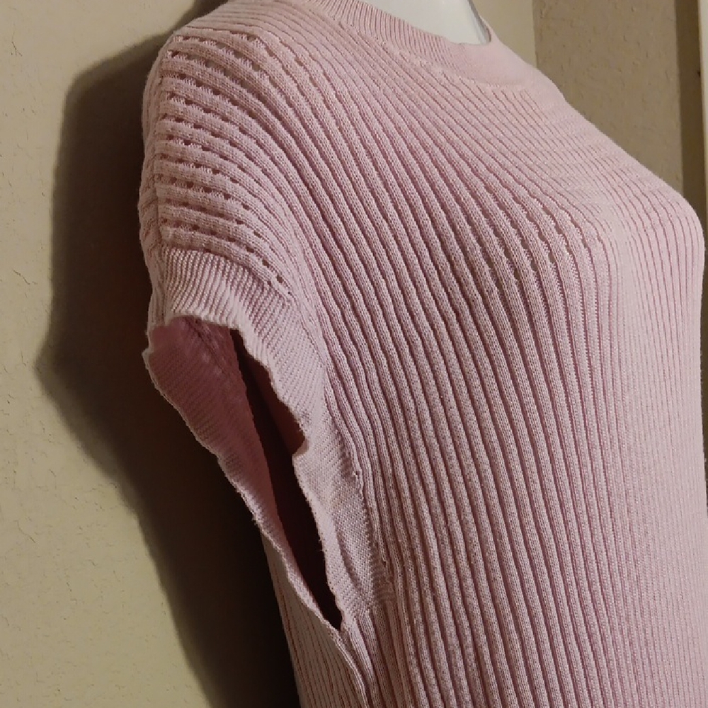 NWOT! Beautiful Pink Knit Maxi Dress - Picture 6 of 12